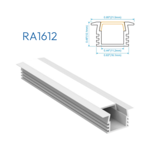 R5035 PERFIL DE ALUMINIO DIFUSOR OPAL - Productos LED Bogotá - Fuentes,  adaptadores y circuitos Colombia